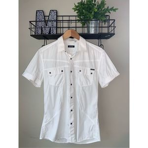 Antony Morato white fitted button down shirt
